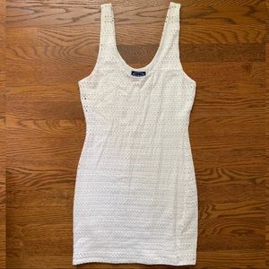 White mini dress